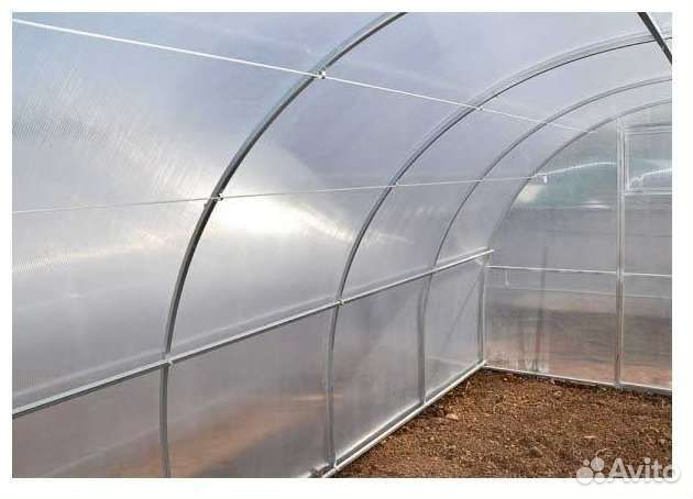 Теплица усиленная 6м поликарбонат грядки,рассрочка