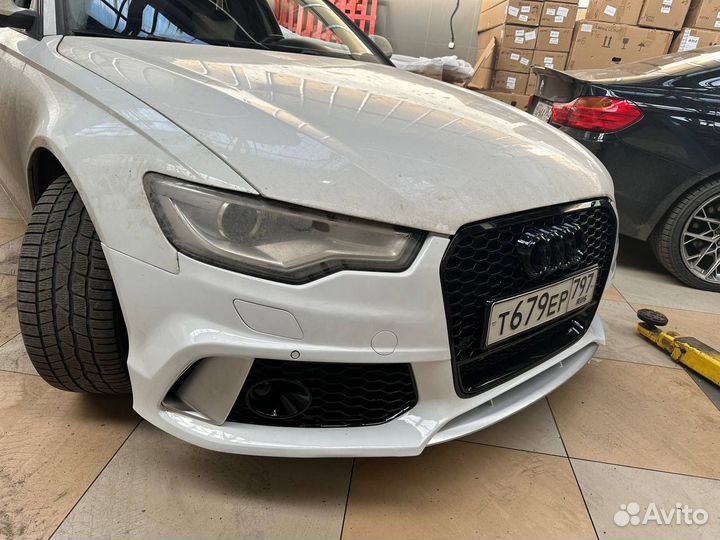 Audi a6 C7 бампер RS6 RS look