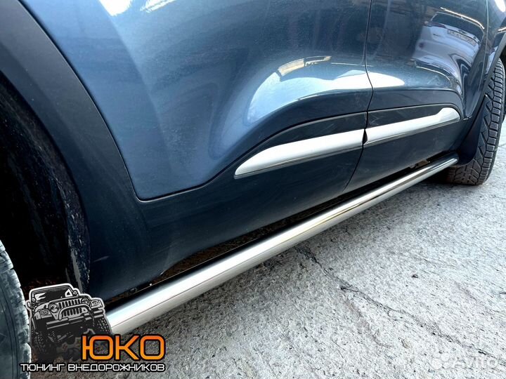 Защита порогов Chery Tiggo 4