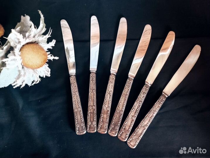 Столовые ножи мельхиор СССР