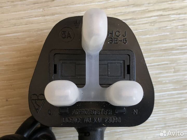 Шнур питания BS 1363/A, длина 2 м