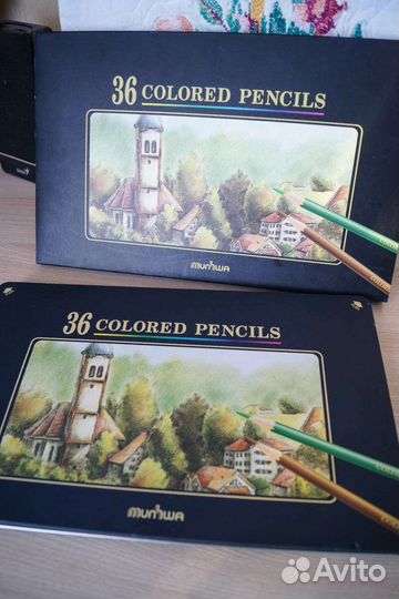 Цветные карандаши (36 шт) + блокнот