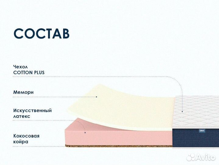 Матрас ортопедический 140х200 см