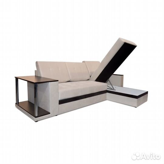 Диван-кровать угловой с полкой Атланта