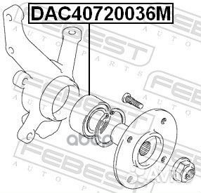 DAC40720036M подшипник ступ. пер. Suzuki Splas