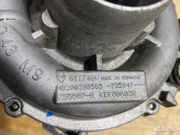 Турбина Renault Laguna ll 1.9dci F9Q 755507