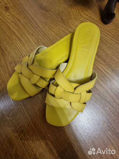 Шлепанцы натуральная кожа