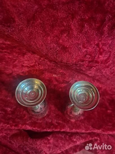 Серебряные рюмки 875 пробы, Кубачи