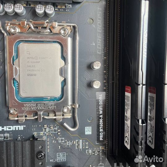 Игровой комплект I5-12400f + MSI B760 + 32 Gb + Ку