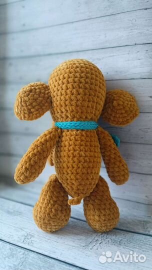 Мягкие вязаные игрушки. Слоники