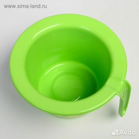 Горшок детский Кроха с крышкой салатовый