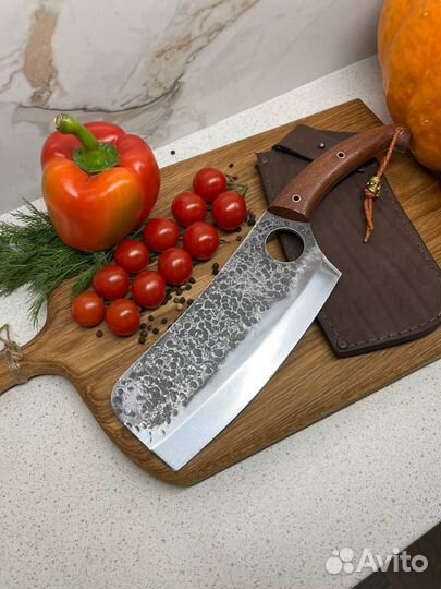 Нож тяпка ручной работы