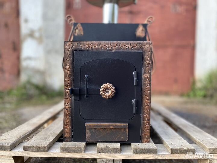 Печь для бани из газовой трубы