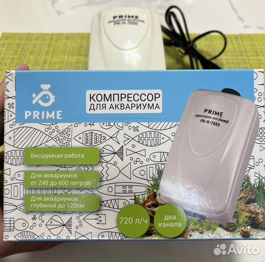 Компрессор для аквариума Prime PR-H-7000 (новый)