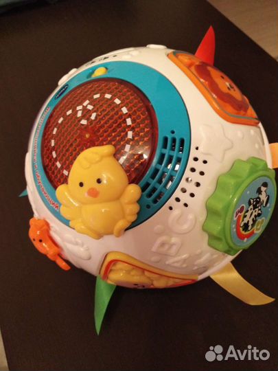 Умный мяч(учит ползать)