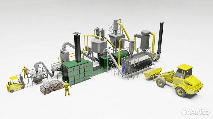 Линия гранулирования пеллет топливных от 500 кг/ча