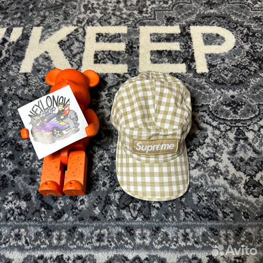 Кепка Supreme Gingham Camp Cap 