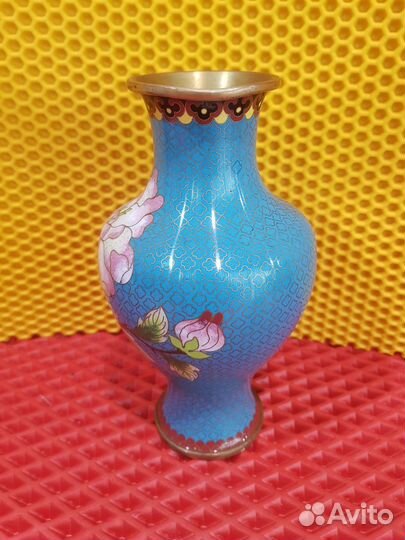 Ваза клуазонеЛатунь эмаль