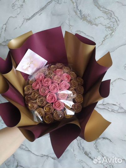 Шоколадный букет, шоколадные розы