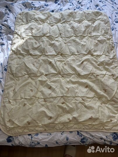 Одеяло деское легкое из овечьей шерсти 100х120