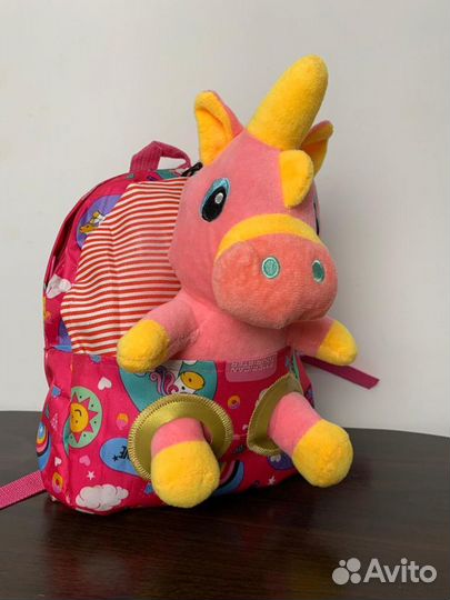Рюкзак с игрушкой Пикачу, Единорог