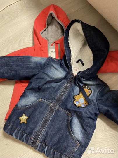 Теплые вещи пакетом на девочку 86 92