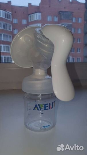 Молокоотсос avent ручной с бутылочки