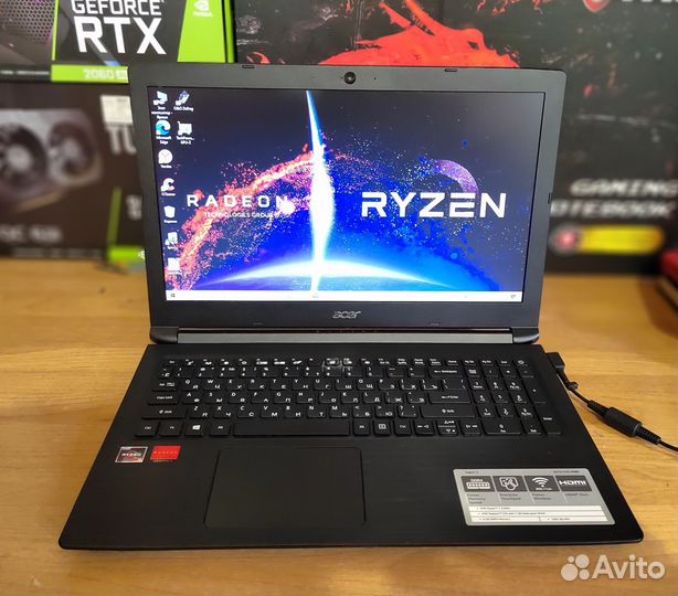 Acer игровой Ryzen 5 + 12GB + Radeon 535 + SSD