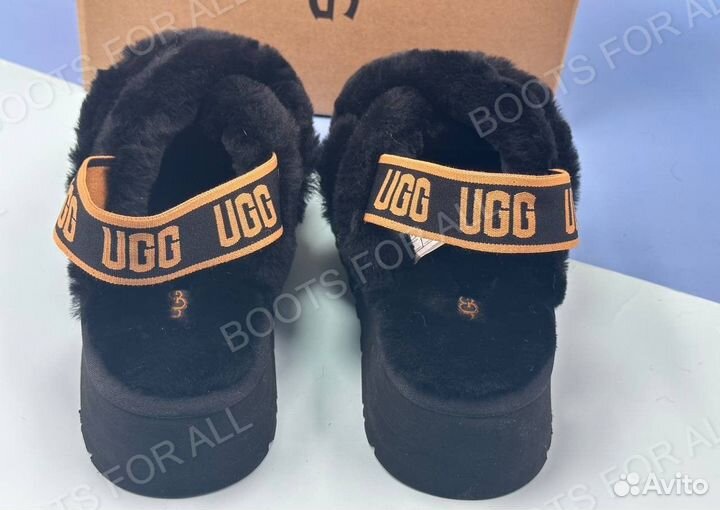 UGG тапочки угги на платформе disco slide