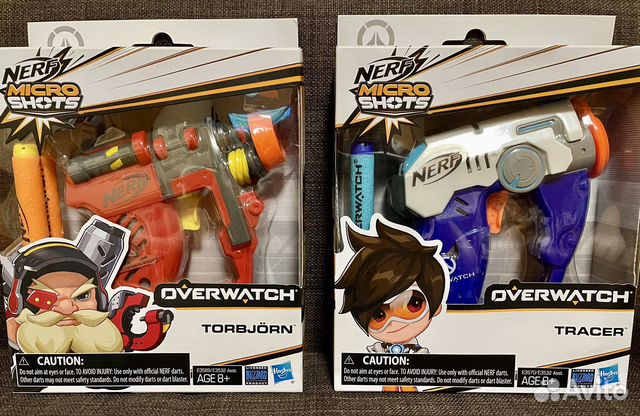 Бластеры Нёрф Микрошот Овервотч