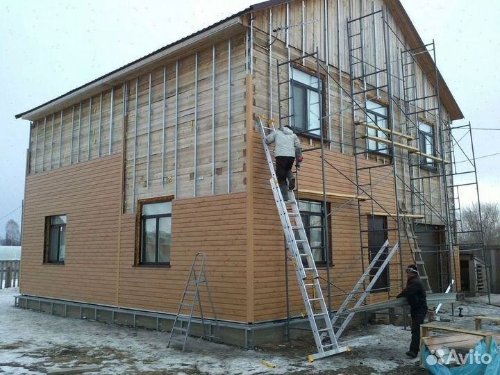 Обшивка домов сайдингом и панелями.Утепление