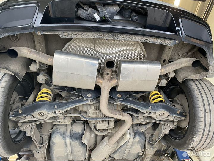 Выхлоп на tiguan 2 с заслонкой