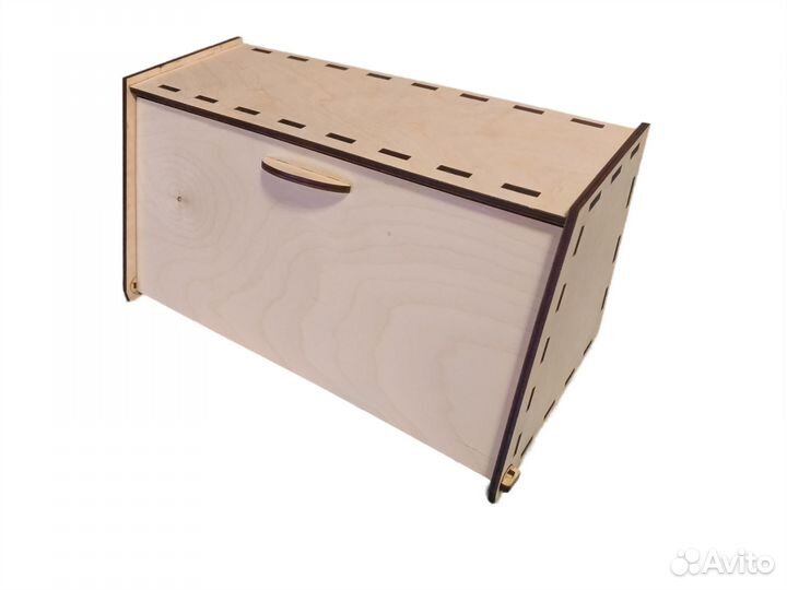 Хлебница из дерева с крышкой цвет Мокко