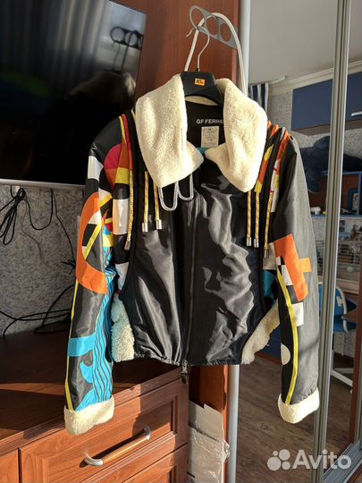 Куртка Италия GF Ferre с меховым воротником 40/42