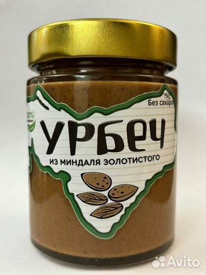 Урбеч-ореховая паста из Дагестана из миндаля-250гр