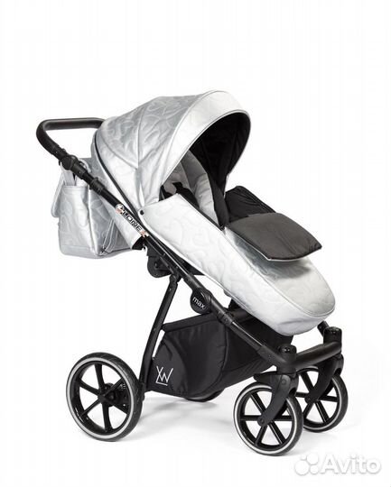 Коляска 2 в 1 lonex PAX silver