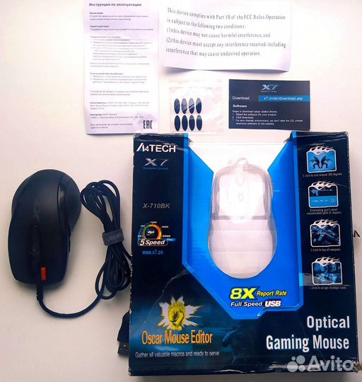Мышь A4tech X-710BK оптическая,проводная,USB
