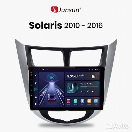 Магнитола Android на Hyundai Solaris