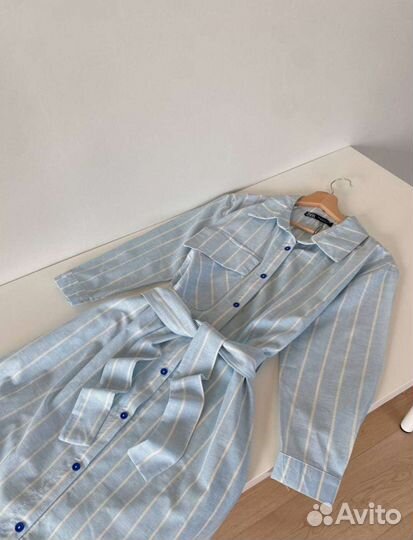 Платье zara льняное