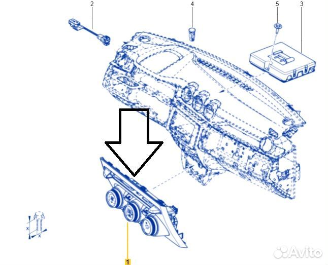 Декоративная накладка на торпедо Renault Duster