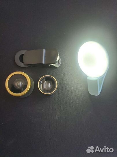 Объективы на телефон lens + Подсветка 3 уровня