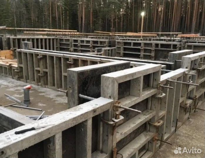 Опалубка алюминиевая для фундаментов