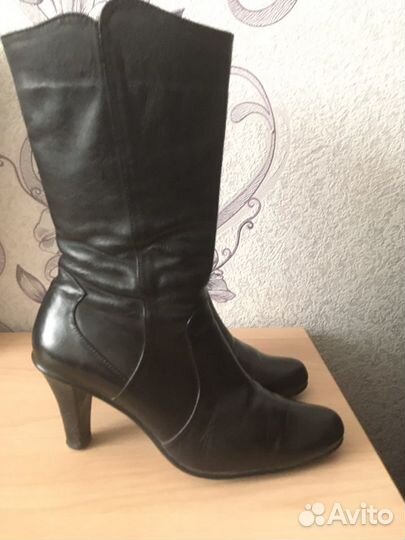 Полусапожки натуральная кожа 38 почти новые