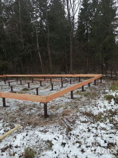 Винтовые сваи с монтажом