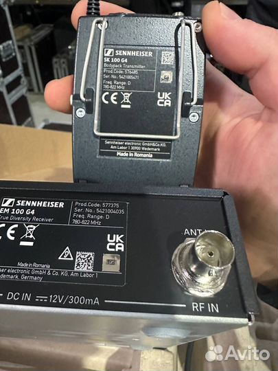 Sennheiser Ew g4 head mic set головная гарнитура