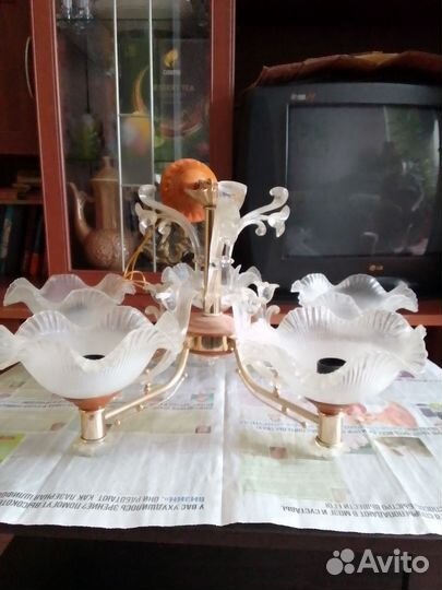 Люстра потолочная подвесная бу