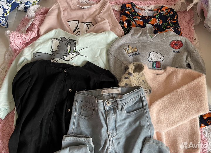 Пакет детских фирменных вещей для девочки 110 116