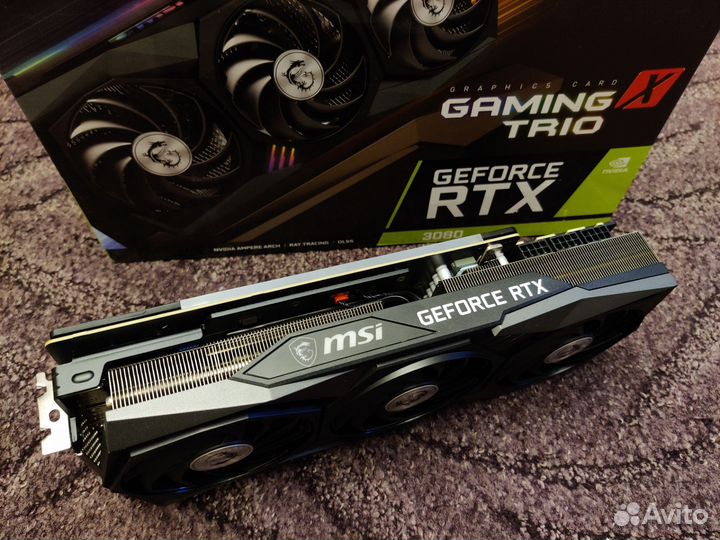 Msi RTX 3080 Gaming X Trio в идеальном состоянии