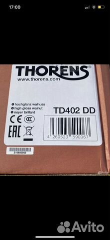 Thorens td 402 dd объявление продам