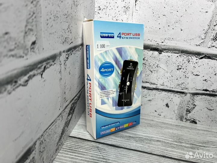 4-портовый переключатель KVM с портами USB